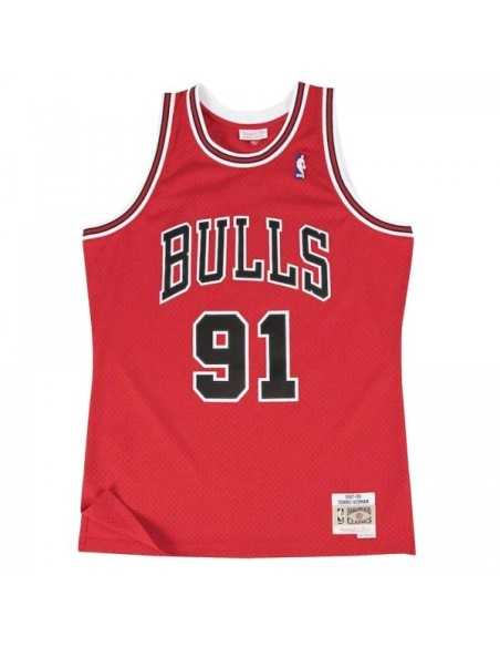 CAMISETA LEYENDA DENNIS RODMAN 91 - CHICAGO BULLS (ROJA97-98)