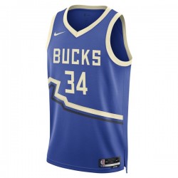 CAMISETA DE JUEGO MILWAUKEE BUCKS ANTETOKOUMPO CE