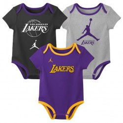 NK JRD BOYS 3PCS CREEPER SET LAKERS