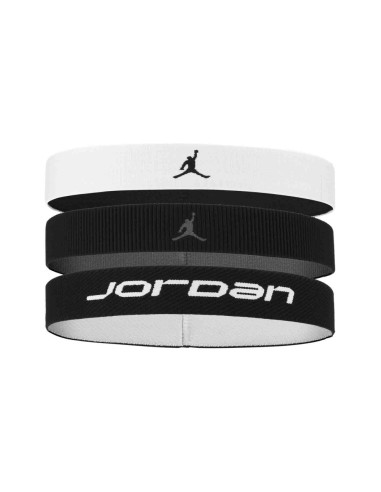JORDAN ELASTIC SPORT WIDE HEADBANDS 3 PK