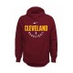 JUNIOR CAVS NIKE ELITE PRACTISE FLEECE HOODIE